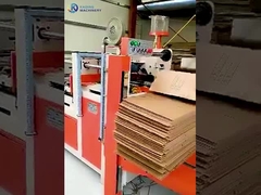 آلة لصق مجلدات الصناديق شبه الأوتوماتيكية للصق الكرتون المضلع